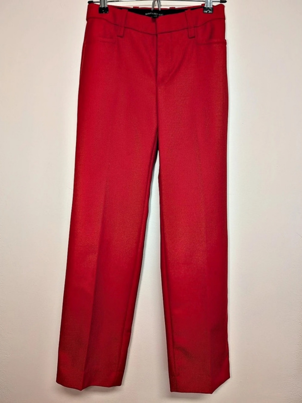 Banana Republic Straight Leg Wool Pants in Red Size 00